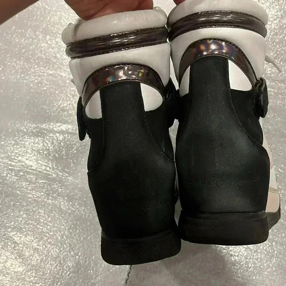 [38/US8]Marc by  Marc Jacobs Tri Color Leather Lace Up Wedge Sneakers - Picture 6 of 12